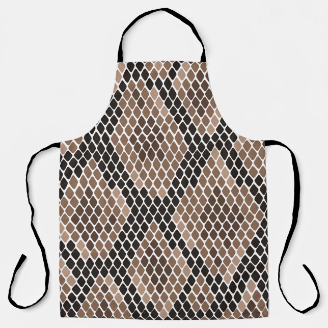 Exotic Python Skin Animal Pattern Design Apron (Front)