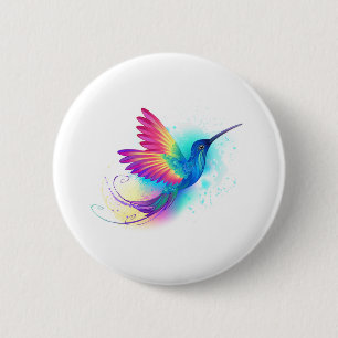 Exotic Rainbow Hummingbird 6 Cm Round Badge