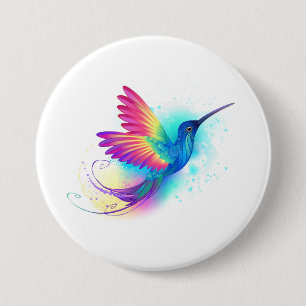 Exotic Rainbow Hummingbird 7.5 Cm Round Badge