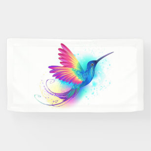 Exotic Rainbow Hummingbird Banner