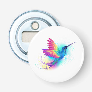 Exotic Rainbow Hummingbird Bottle Opener