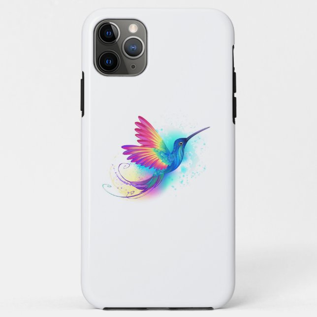 Exotic Rainbow Hummingbird Case-Mate iPhone Case (Back)