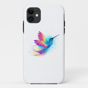 Exotic Rainbow Hummingbird iPhone 11 Case
