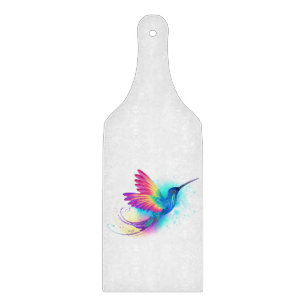 Exotic Rainbow Hummingbird Cutting Board