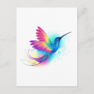 Exotic Rainbow Hummingbird Enclosure Card
