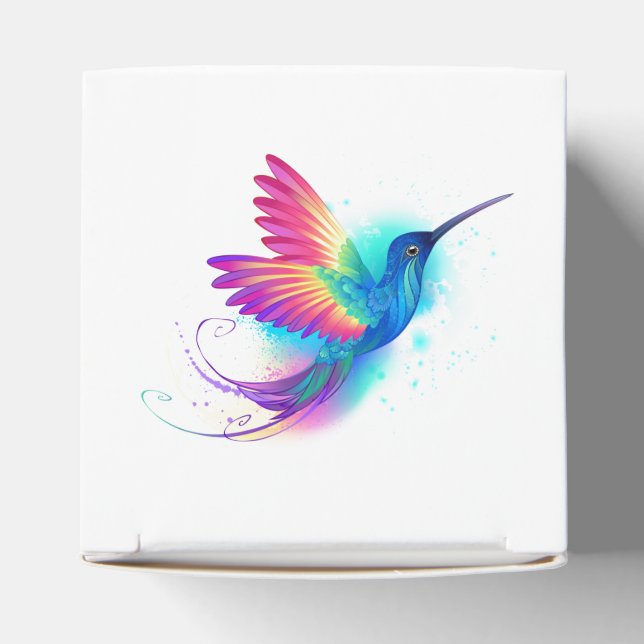 Exotic Rainbow Hummingbird Favour Box (Top)