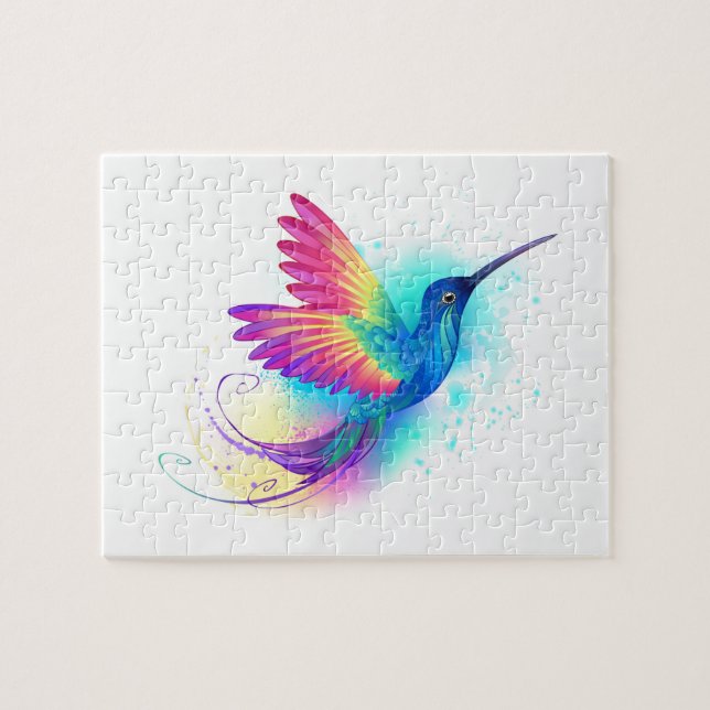 Exotic Rainbow Hummingbird Jigsaw Puzzle (Horizontal)