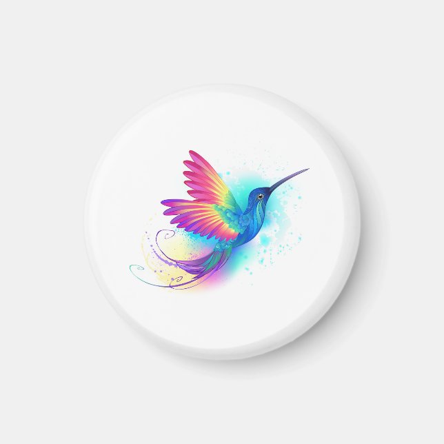 Exotic Rainbow Hummingbird Magnet (Front)