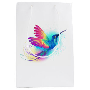 Exotic Rainbow Hummingbird Medium Gift Bag