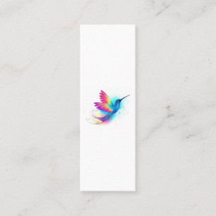 Exotic Rainbow Hummingbird Mini Business Card