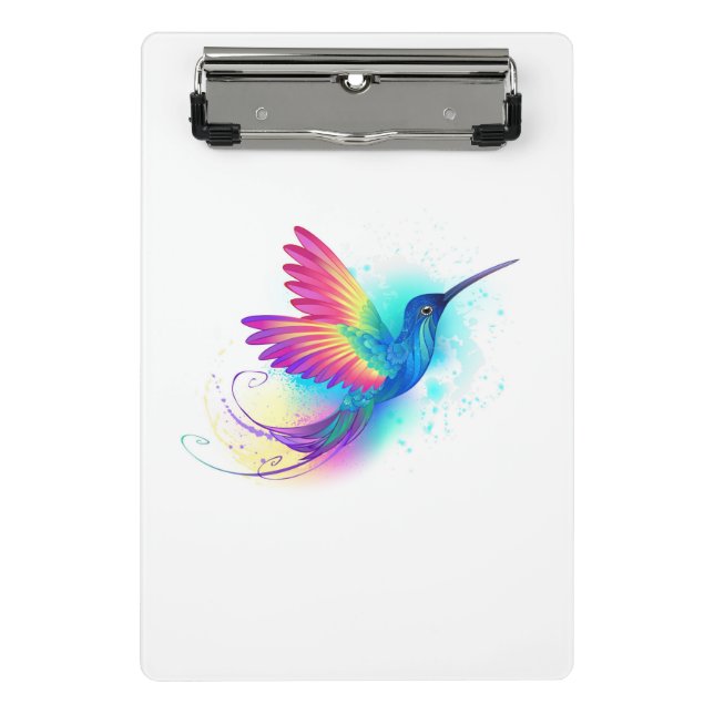 Exotic Rainbow Hummingbird Mini Clipboard (Front)