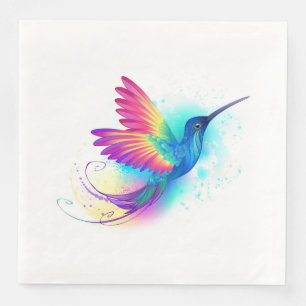 Exotic Rainbow Hummingbird Napkin
