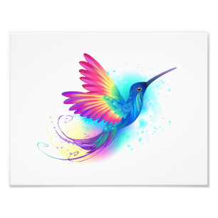 Exotic Rainbow Hummingbird Photo Print