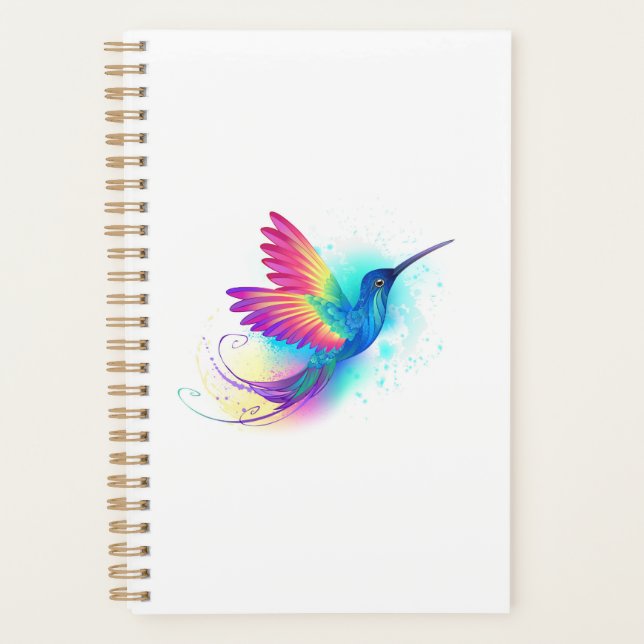 Exotic Rainbow Hummingbird Planner (Front)
