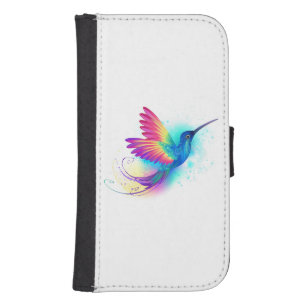 Exotic Rainbow Hummingbird Samsung S4 Wallet Case