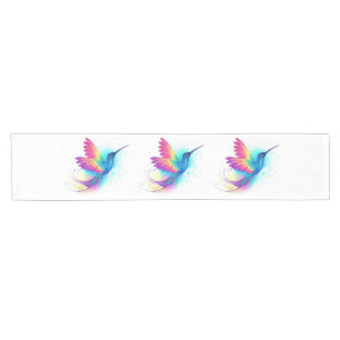Exotic Rainbow Hummingbird Short Table Runner