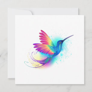 Exotic Rainbow Hummingbird Thank You Card