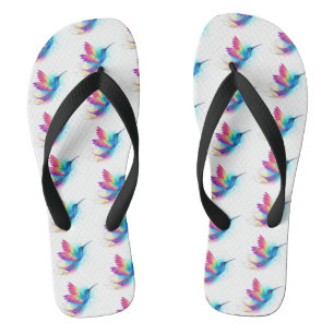Exotic Rainbow Hummingbird Thongs