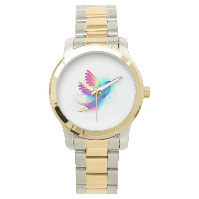 Exotic Rainbow Hummingbird Watch (Front)