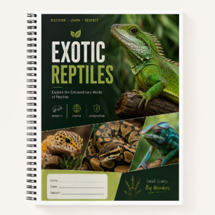 Exotic Reptiles Notebook Cover Premium Wildlife