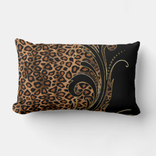 Exotic Rich Leopard Animal Pattern Lumbar Cushion