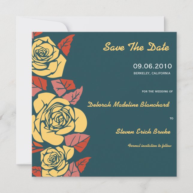 Exotic Roses - Save the date cards (Front)