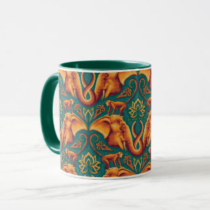 Exotic Safari Tapestry Pattern - The White Lotus Mug