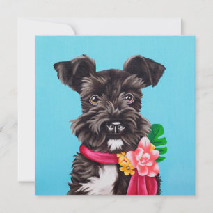 Exotic Schnauzer Invitation