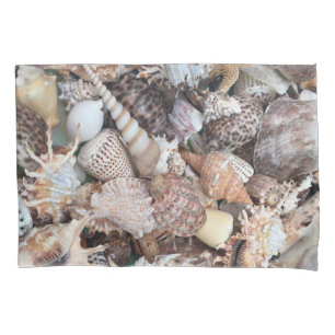 Exotic Sea Shells Design Pillowcase