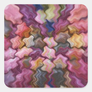 EXOTIC Sea Shells n Motifs Square Sticker