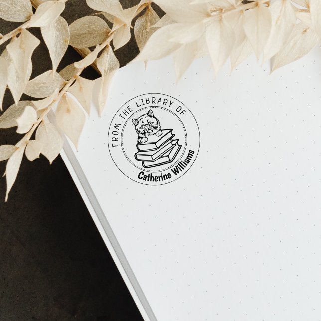 Exotic Short Hair Cat, Book From the Library Of  Rubber Stamp (Creator Uploaded)