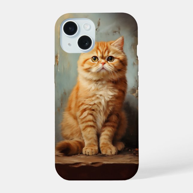 Exotic Shorthair cat iPhone 15 Case (Back)