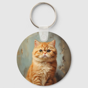 Exotic Shorthair cat Key Ring