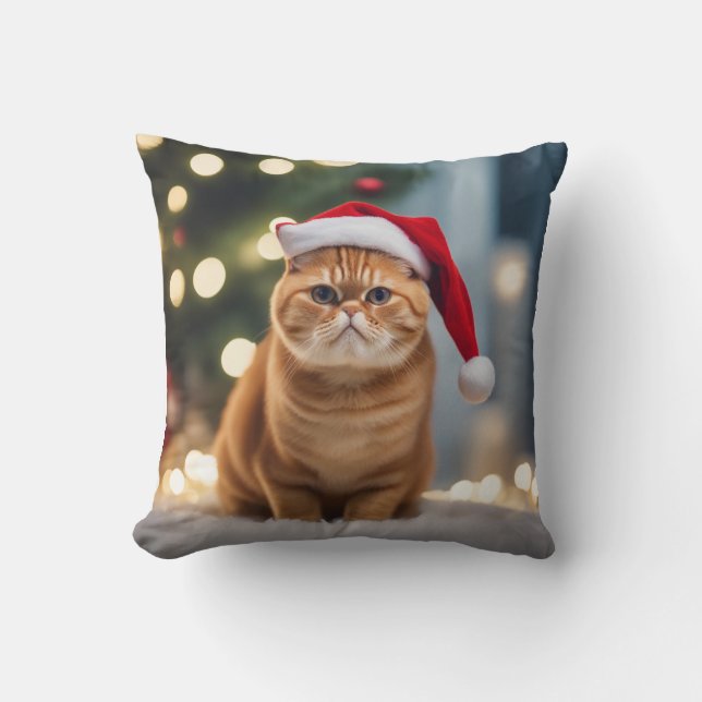 Exotic Shorthair Christmas Cushion (Front)