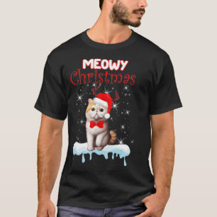Exotic Shorthair Christmas Cute Cat Tree Presents  T-Shirt