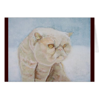 Exotic Shorthair in the Snow Card