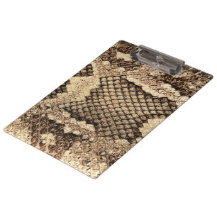 Exotic snake skin animal print pattern modern bold clipboard