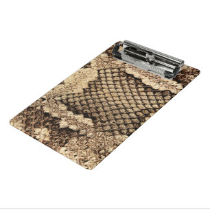 Exotic snake skin animal print pattern modern bold mini clipboard