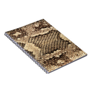 Exotic snake skin animal print pattern modern bold notebook
