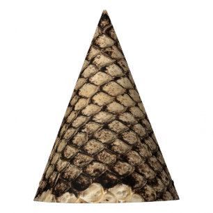 Exotic snake skin animal print pattern modern party hat