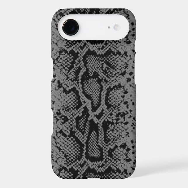 Exotic Snakeskin Pattern | charcoal grey Case-Mate iPhone Case (Back)