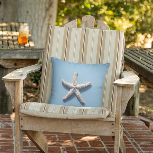 Exotic Starfish with Blue Background Cushion (Chair)