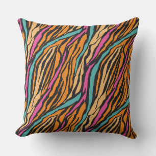 Exotic Tiger Fur Pattern Cushion