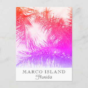 *~* Exotic Travel AP25 Personalise -  Palm Leaf Postcard