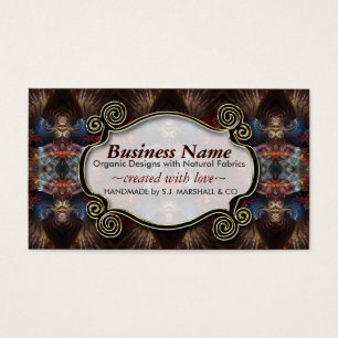 Exotic Tribal Fractal Arts New Age Business Cards