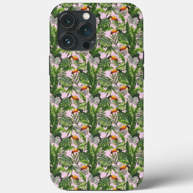Exotic Tropical Bird Jungle Foliage Case-Mate iPhone Case (Back)