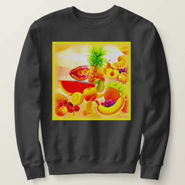 Exotic Tropical Fruits Painting. Buy Now Sweatshirt (Design Front)