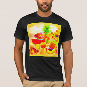 Exotic Tropical Fruits Painting. Buy Now T-Shirt