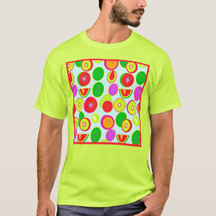 Exotic Tropical Fruits Patterns. Buy Now T-Shirt