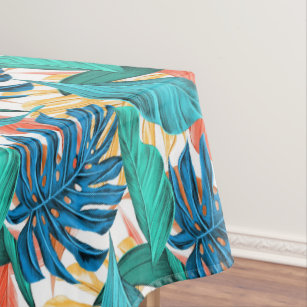 Exotic Tropical Leaves - Tablecloth